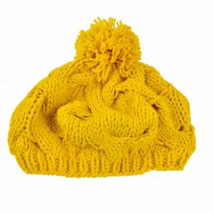 Women's Winter Warm Knit Wool Hat B..