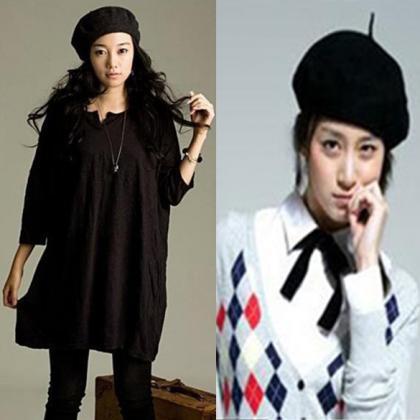 5 Colors Fashion Wool Warm Women Beret Beanie Hat..