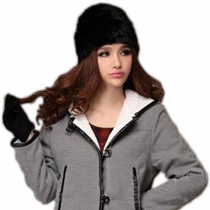Fashion Winter Warm Fluffy Fur Hat Head Knitted..