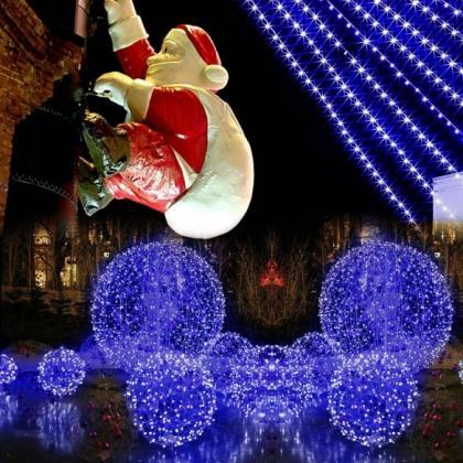 20m 200 Led Blue Lights Decorative Christmas Party..