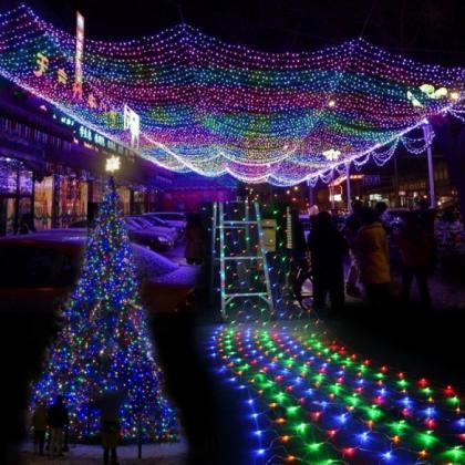 Colorful 300 Led Net Mesh Decorative Fairy Lights..