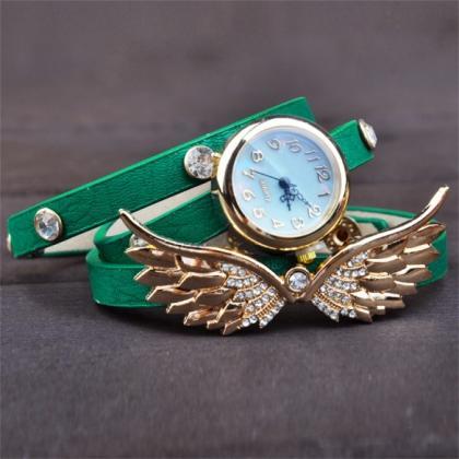 Wing Bracelet Watch Quartz Movement Wrist Women..