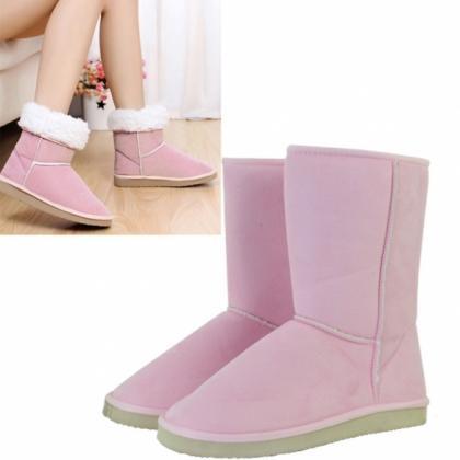 Unisex Winter Warm Snow Half Boots Shoes 5 Colors