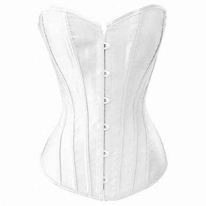Elastic Sexy Lace Up Women Corset Top Bustier Faux..
