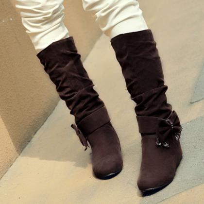 Fashion Increase Bowknot Snow Boots