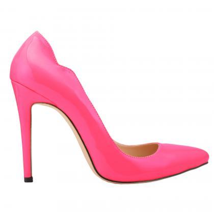 Sexy Candy Colors Pointed Stiletto Heel Heels..