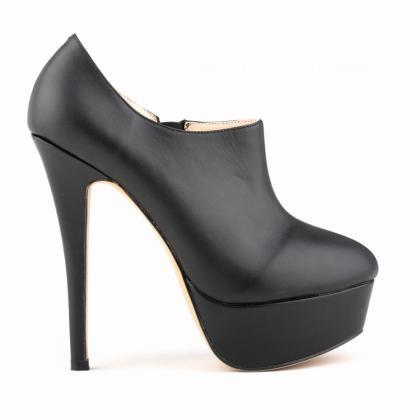 Fashion Solid Color High Heels Nightclub Ankle..