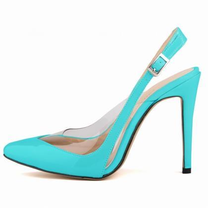 Sexy Pointed High-heeled Back Buckle Shoes