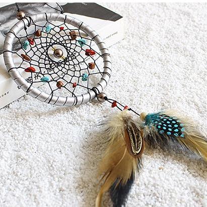 Handmade Feather Campanula Pendant