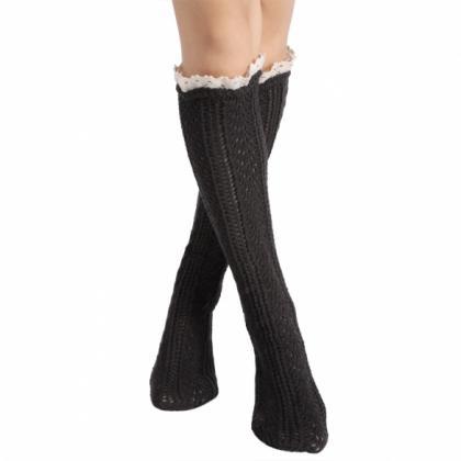 Avidlove Button Boot Socks With Lac..
