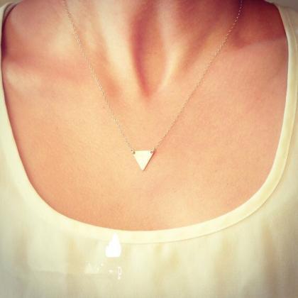 Fashion Simple Triangle Multilayer Necklace