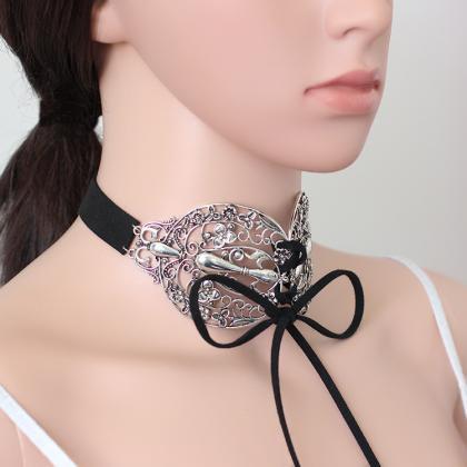 Korean Wool Lace Collar Necklace