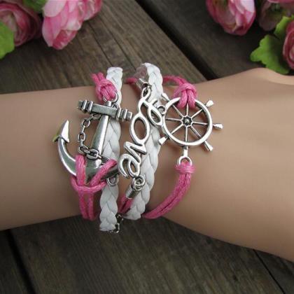 Anchor Love Romantic Bright Bracelet
