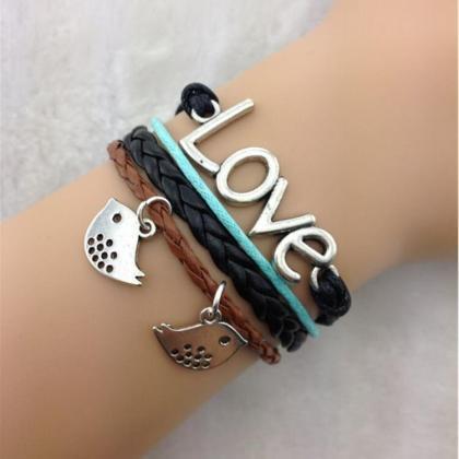 Love Birds Hand Woven Bracelet