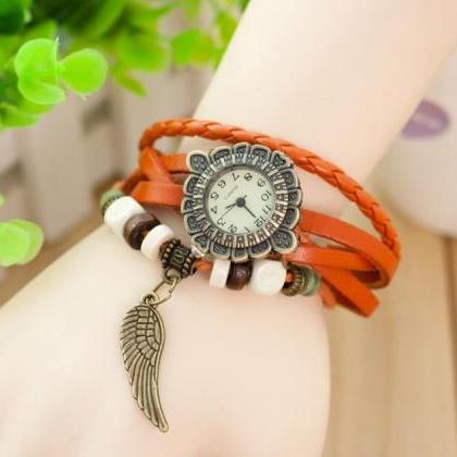 Retro Wings Bracelet Wrist Watch