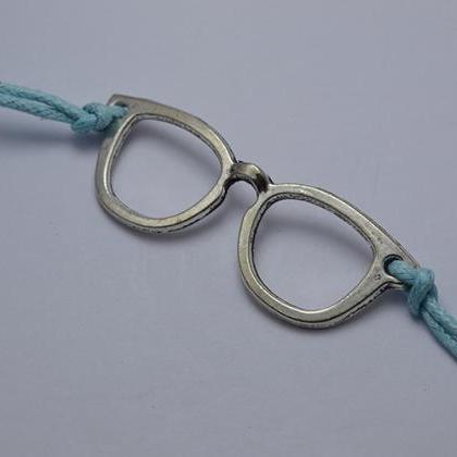 Funny Glasses Wax String Bracelet