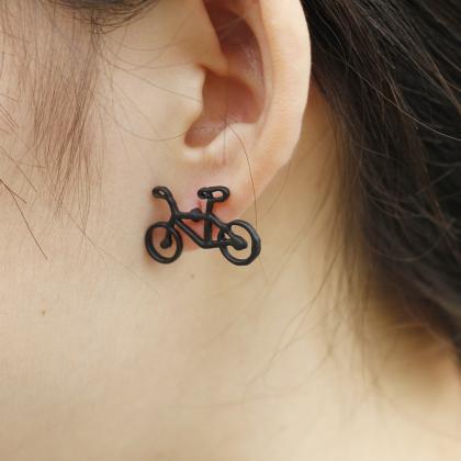 Personality Bicycle Shape Earrings
