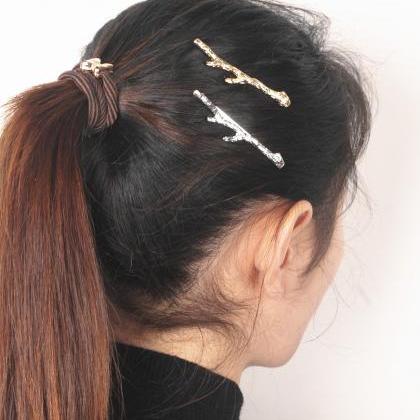 Fashion Lady's Metal Branch Hairpin
