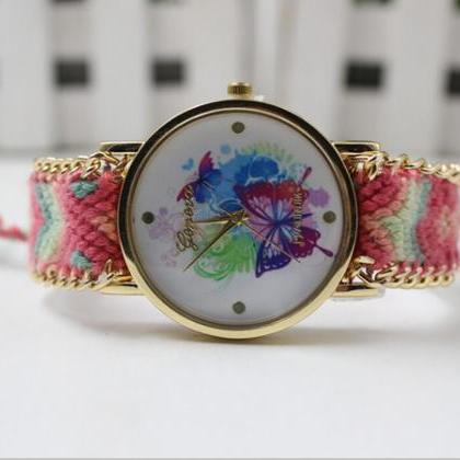 Color Matching Spinning Butterfly Flower Print..