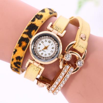 Personality Leopard Print Bone Watch