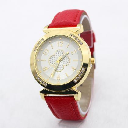 Simple Flower Solid Color Watch