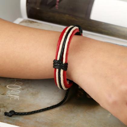 Fashion Adjustable Leather Bracelet