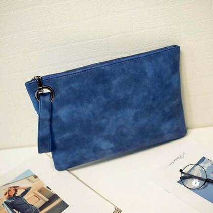 Fashion Women Solid Clutch Bag Synthetic Leather..
