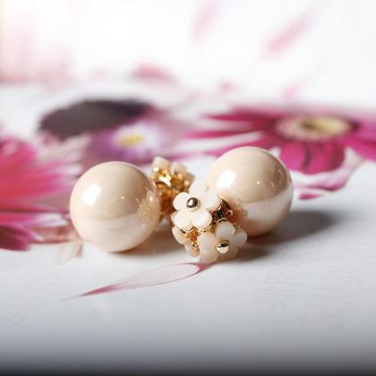 Simple Daisy Pearl Charming Earring