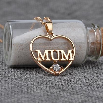 The Mother's Heart Pendant Necklace..