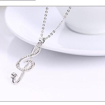 Korean Music Symbol Pendant Necklace