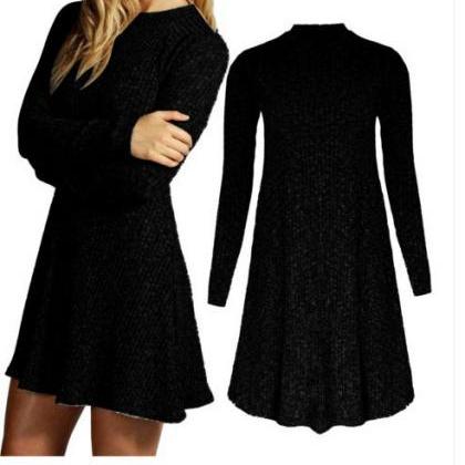 Women's Fashion Knit Ribbed Scoop..