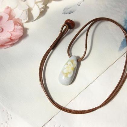 Jingdezhen Kiln Ceramic Beads Long Necklace