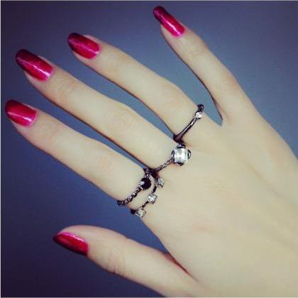 Fashion Four Openings Combination Ring