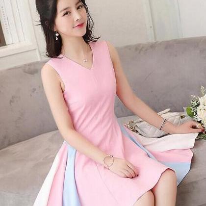 Summer Cotton And Linen Hollow Out Party Dress