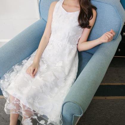Summer Lace Pure And Fresh Beach Dress