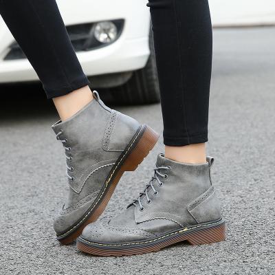 Classic Lace-Up Boots with Brogue Details