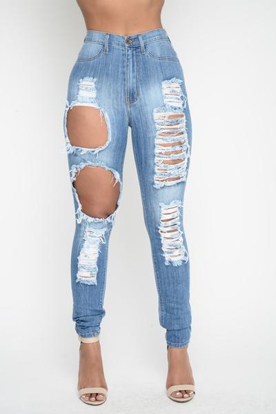 pants with holes