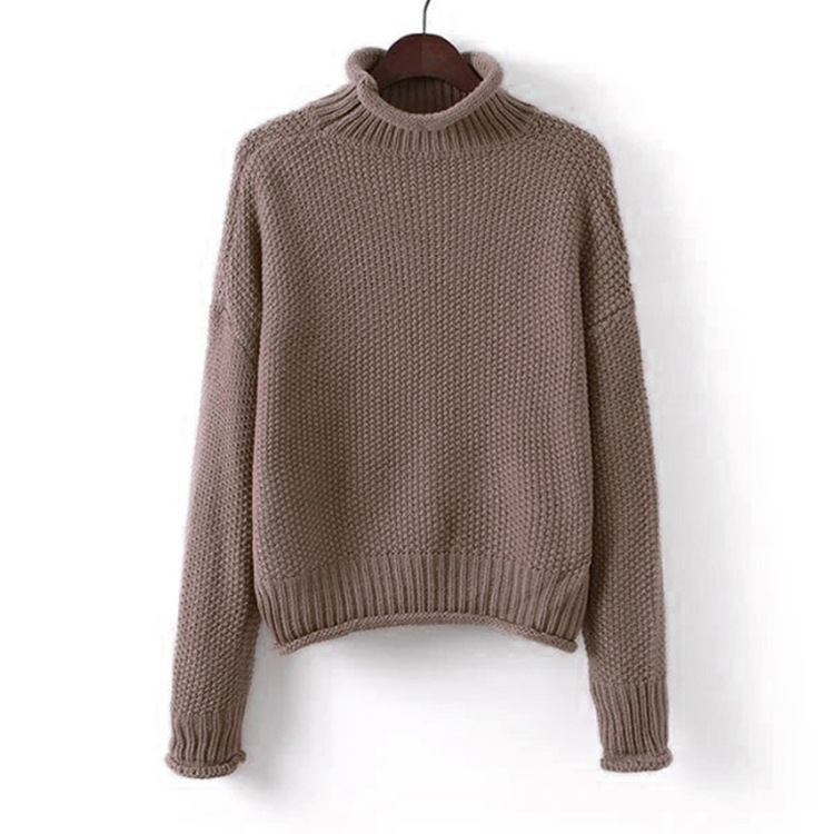 Loving My Life High Neck Long Sleeve Knit Sweater