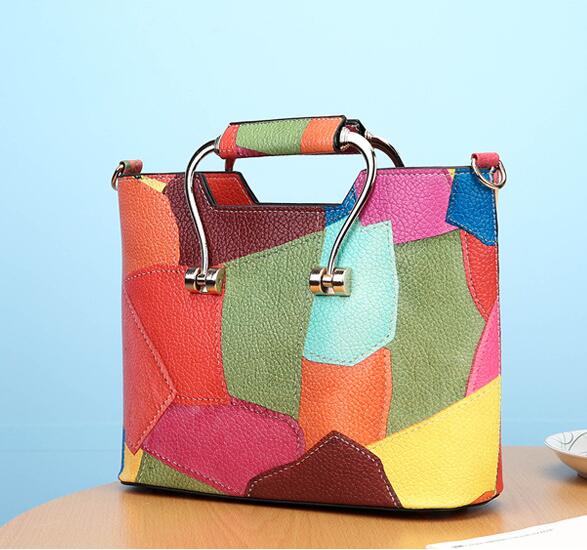 Vogue Color Block Design Satchel