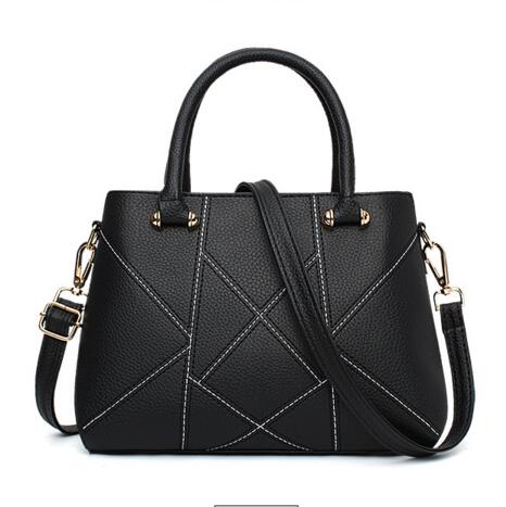 Ladylike Geometric Pattern Women Pu Handbag