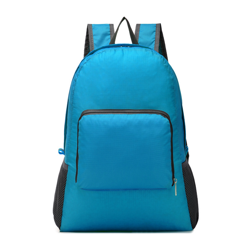 Pure Color Nylon Zipper Backpack on Luulla