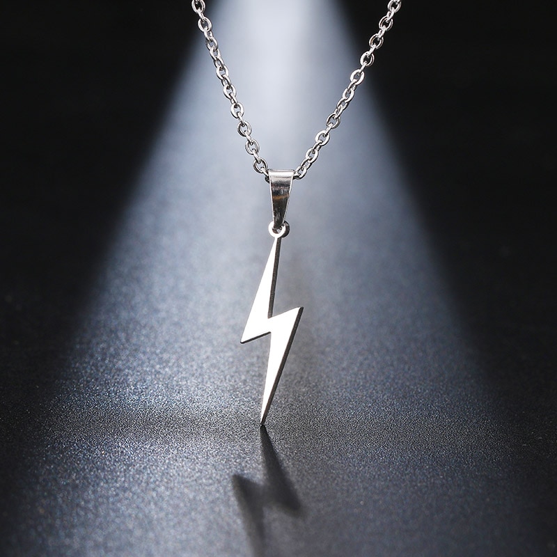 Stainless Steel Necklace Lightning Necklaces For Women