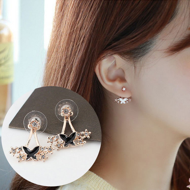 Free Shipping Daisy Flower Pearl Earrings shell Flower Earrings-4