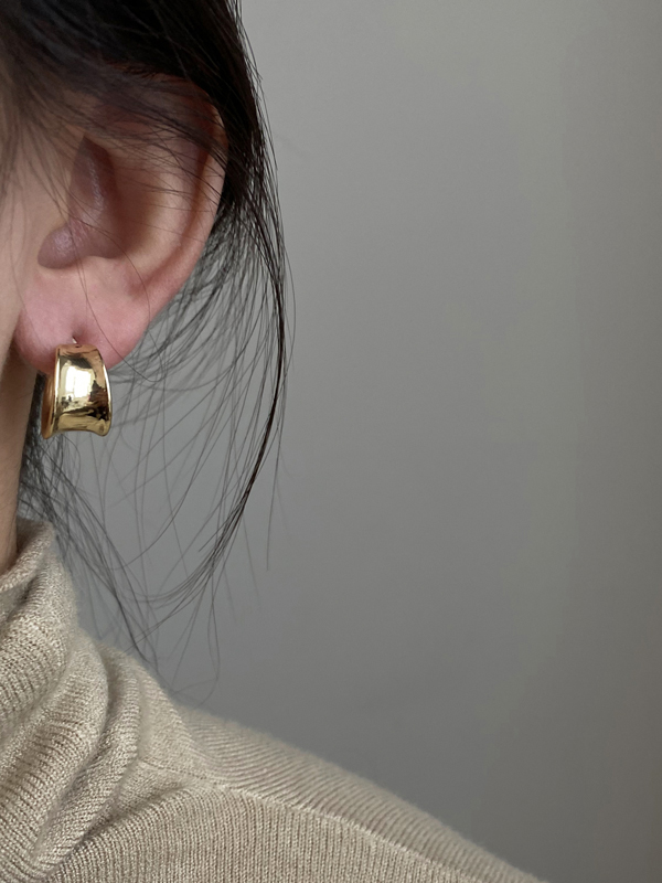 Urban Simple Normcore Geometric Alloy Earrings Accessories