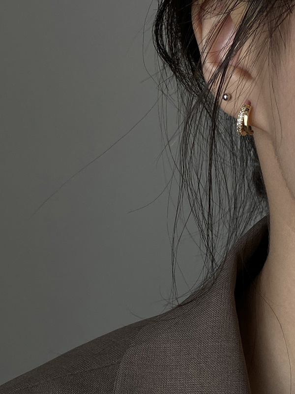 Simple Normcore Rhinestone Earrings Accessories