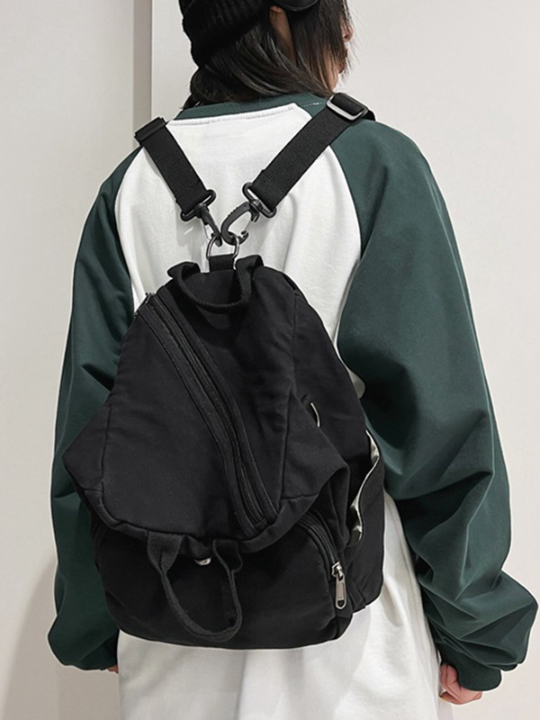BLACK Original Casual Zipper Bag