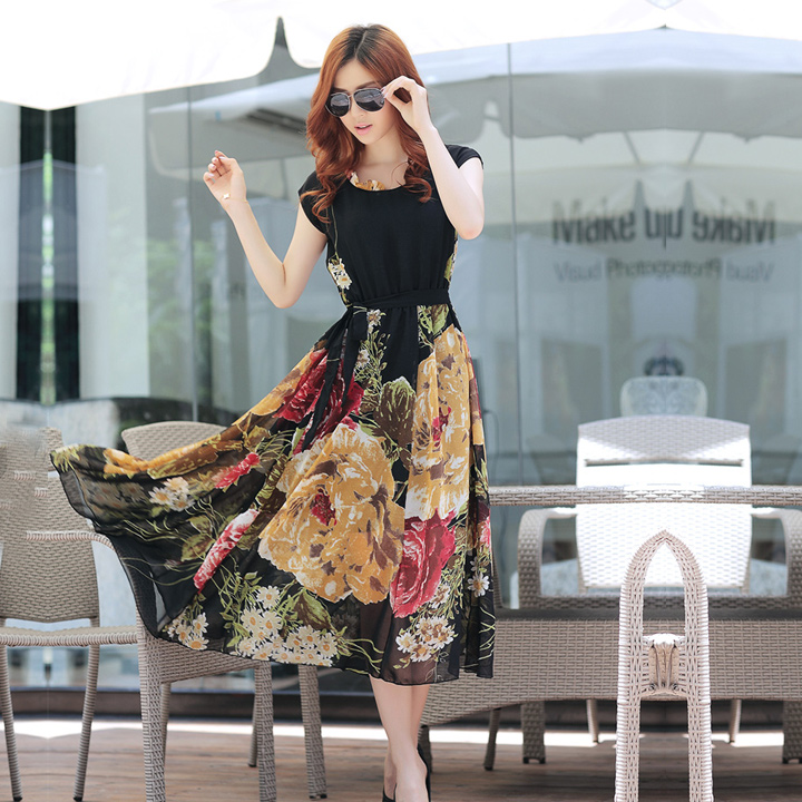 Bohemian chiffon dress top