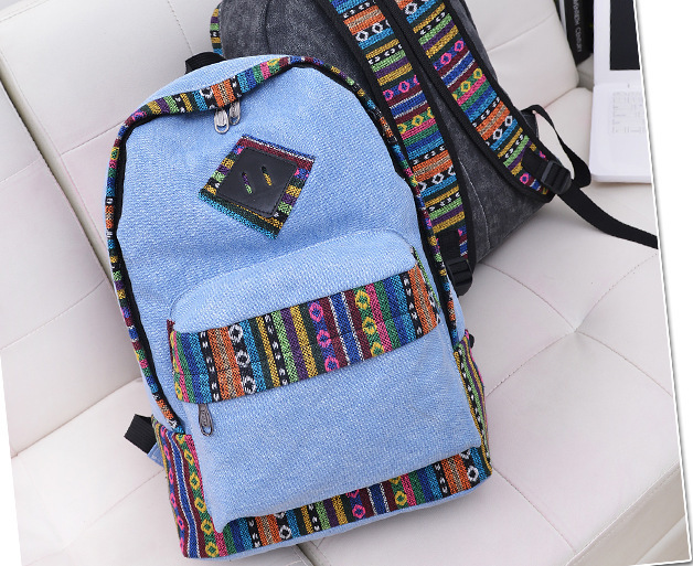 National Flavor Canvas Backpack School Travel Bag