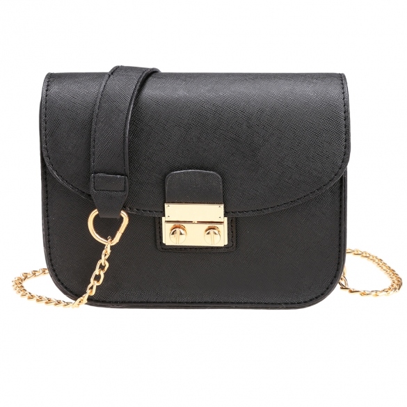 Fashion Women Synthetic Leather Mini Chain Handbag Shoulder Bag