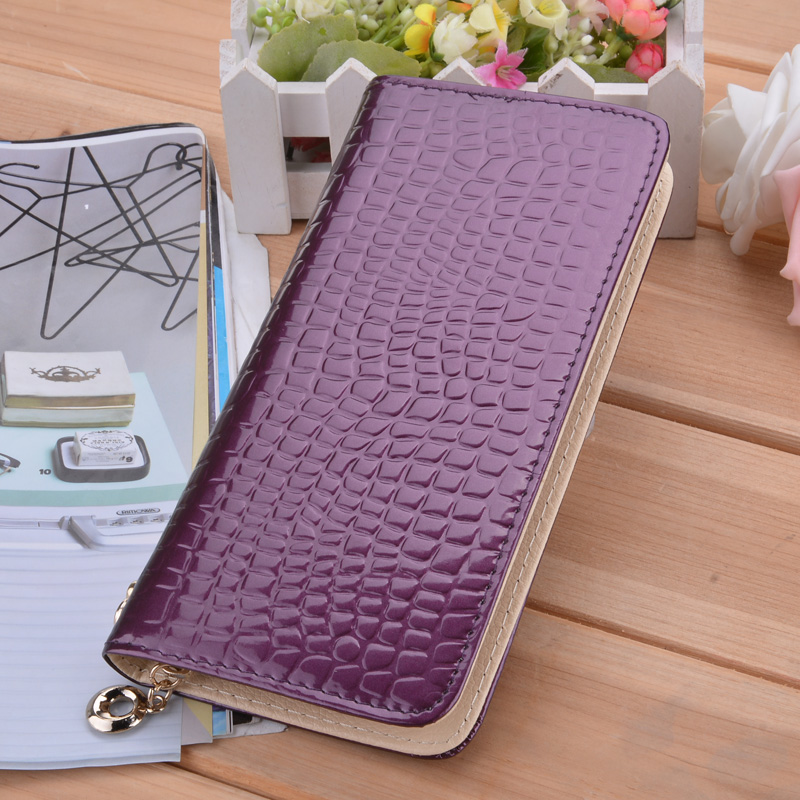 New Stylish Luxury Women's Wallet High Quality Synthetic Leather Purse Casual Long Clutch Bag With Wristlet